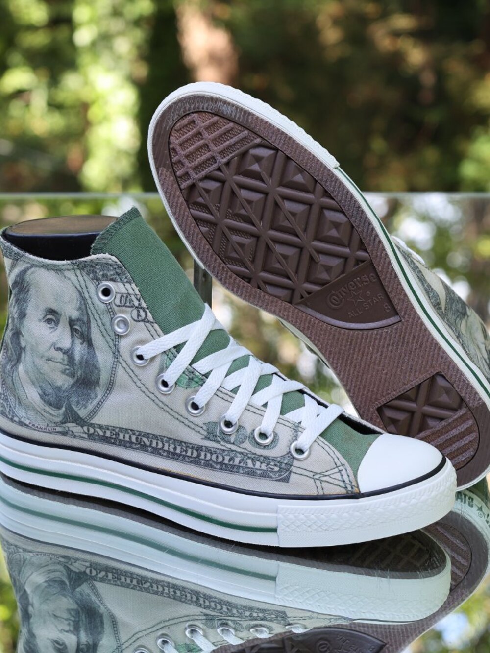 Converse Chuck Taylor All Star Hi Dollar Money Print 2010 - Picture 5 of 16